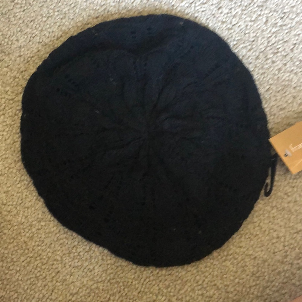 open knit beanie
